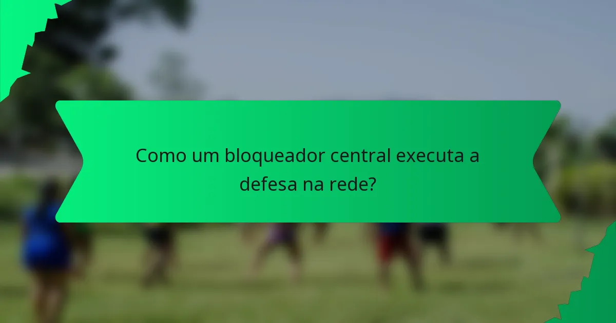 Como um bloqueador central executa a defesa na rede?